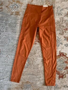 Calvin Klein Performance Super High Waist Tight - Burnt Orange Sz small NWT
